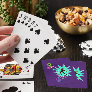 We're Girls USA © Aliens Belong! Collectable. Playing Cards