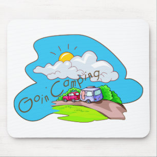 We're Going Camping Mouse Pad
