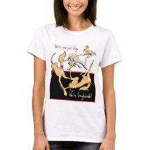 We're Greyhounds! Black, white and red theme T-Shi