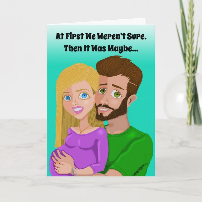 We're Having a Baby Greeting Card (Front)