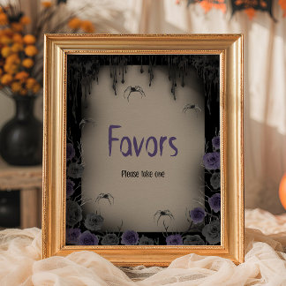 We're having a Baby Purple Vintage Favours Sign
