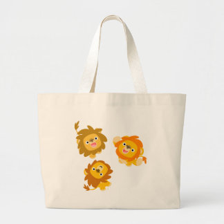 "We're Here!!" Cute Cartoon Lions Bag