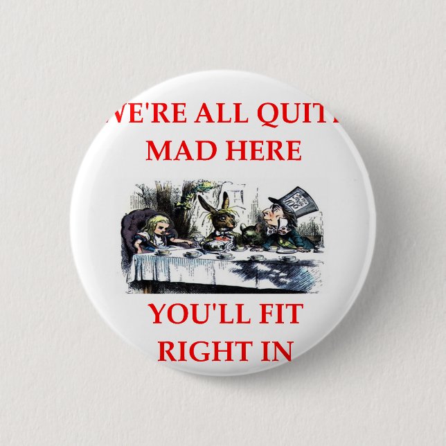 we're mad 6 cm round badge (Front)