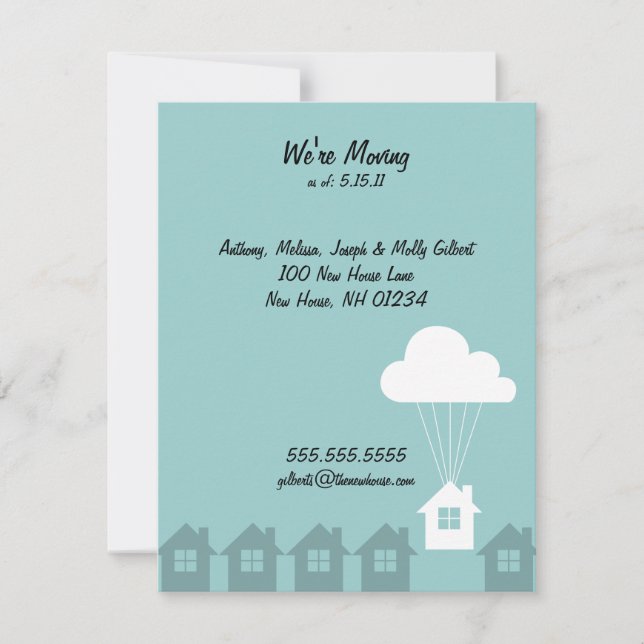 We're Moving Annoucement Cards (Front)