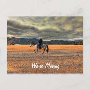 WE'RE MOVING ANNOUNCEMENT POSTCARD