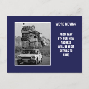 We're moving announcement postcard