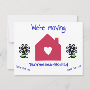 We're Moving insert your city or state Thank You Card