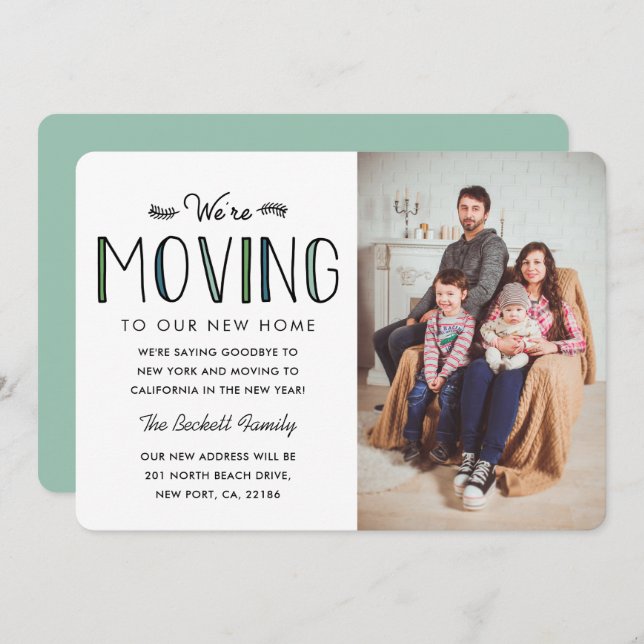 We're Moving | New Address Announcement (Front/Back)