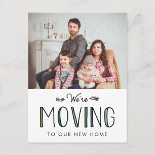 We're Moving New Address Announcement Postcard