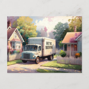 We're Moving Postcard