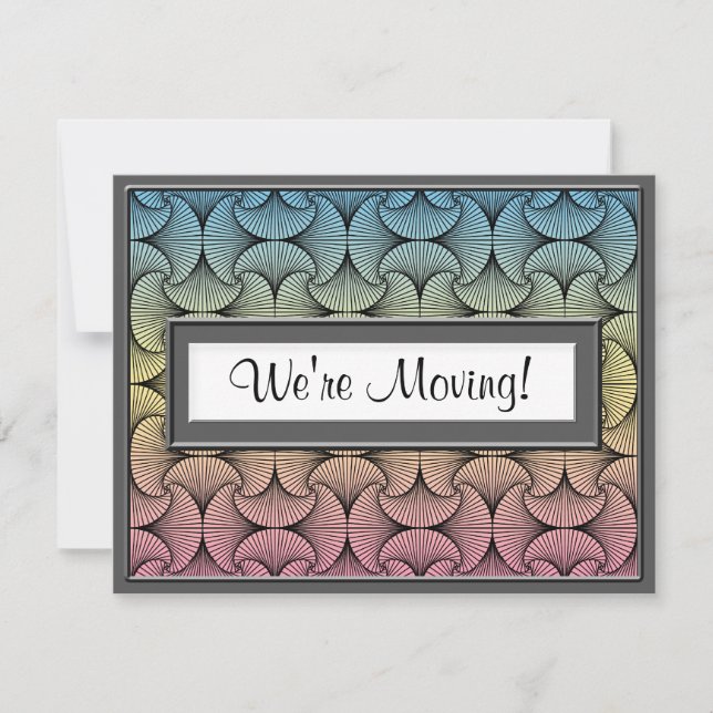 We're Moving! Sophisticated Spirals announcements (Front)