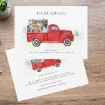 We're Moving Watercolor Red Truck Address Change Card<br><div class="desc">Share your excitement about your move with friends and family! with this classic vintage red truck we are moving announcement card,  you can easily customise,  by clicking the "Personalise" button.</div>