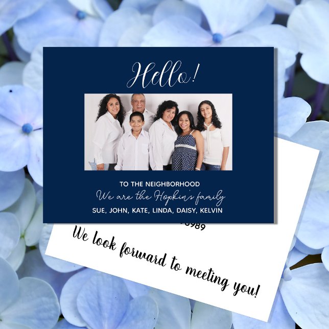 We're New to the Neighbourhood" Photo Announcement Postcard (Creator Uploaded)