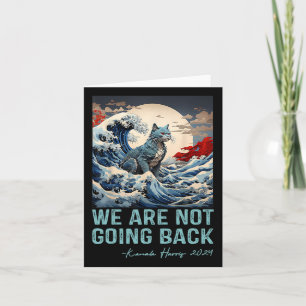 We're Not Going Back Cute Wave Of Blue Cats For Ka Card