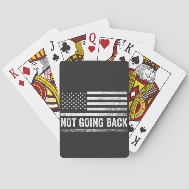We're Not Going Back Harris Walz Election  Playing Cards (Back)
