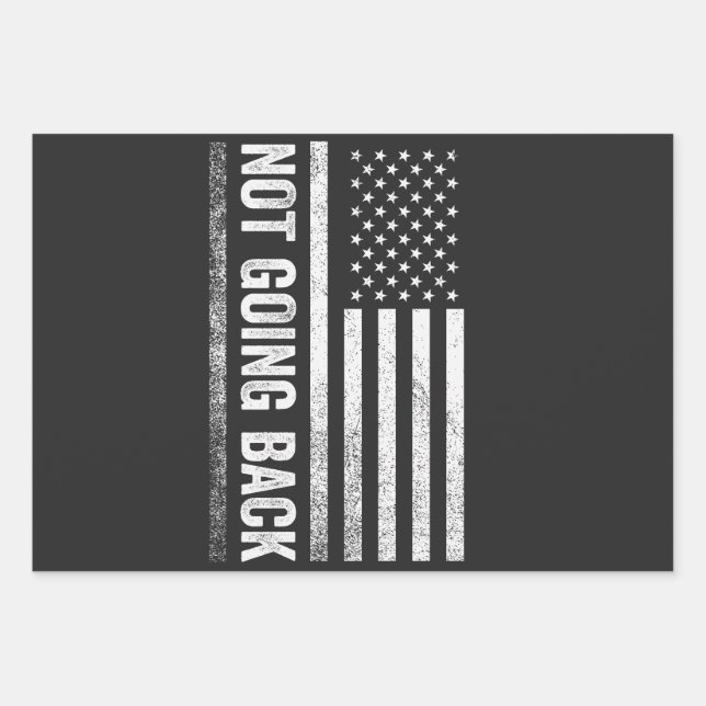 We're Not Going Back Harris Walz Election  Wrapping Paper Sheet (Front)