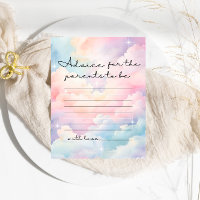 We're On Cloud 9 Advice Baby Shower