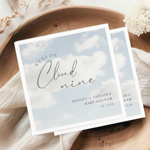 We're On Cloud 9 Baby Shower  Napkin
