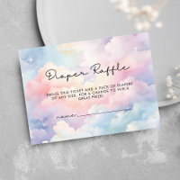 We're On Cloud Nine Baby Shower Diaper Raffle
