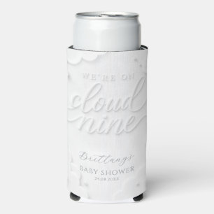 We're on Cloud Nine Baby Shower  Seltzer Can Cooler