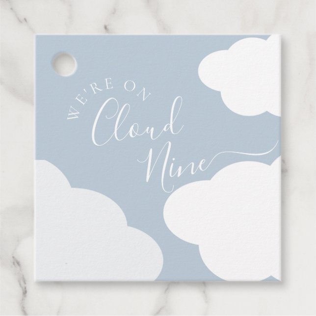 We're On Cloud Nine Favour Tag (Front)