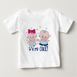 We're One Boy & Girl Birthday T-shirt