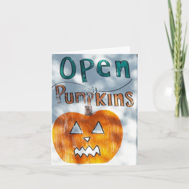 We're Open Card (Front)