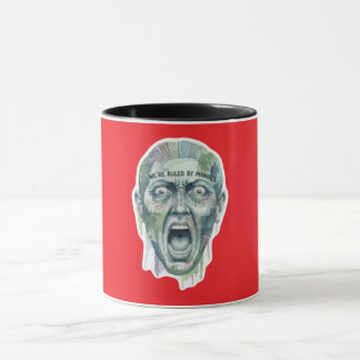 "We're Ruled by Maniacs" Watercolor Art Sticker Mug