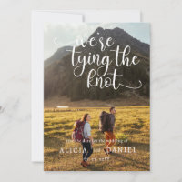 We're tying the Knot 2 Photo QR Code Save the Date
