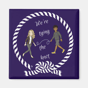 We're Tying The Knot Nautical Coloured Anime    Magnet
