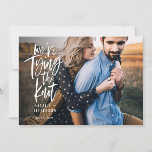 We're tying the knot save the date