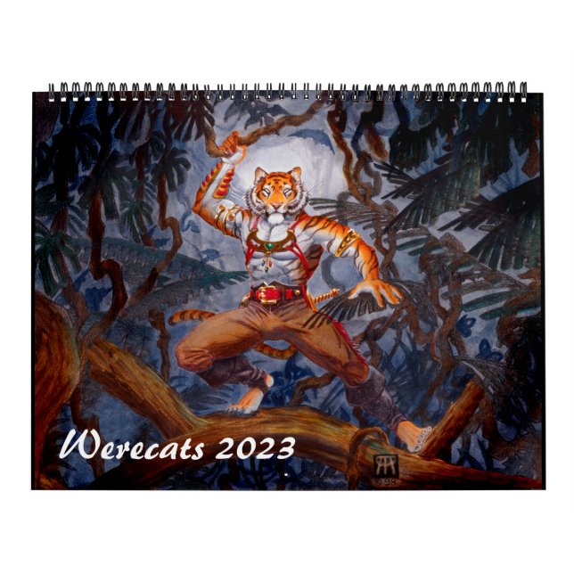 Werecats Calendar for 2023 (Cover)