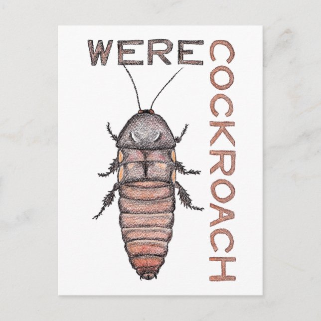 Werecockroach Postcard (Front)