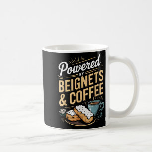 Wered By Beignets And Coffee Funny New Orleans Quo Coffee Mug