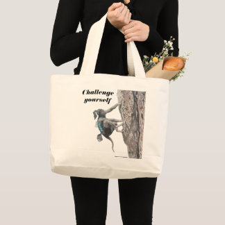 Wererat Girl Rock Climbing Tote Bag
