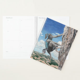 Wererat Woman Rock Climbing Planner