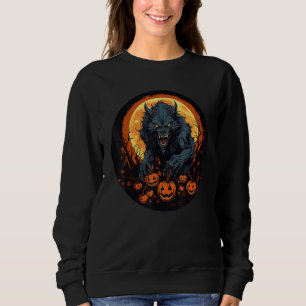 Werewolf and Pumpkins Costume for Man and Woman 1 Sweatshirt