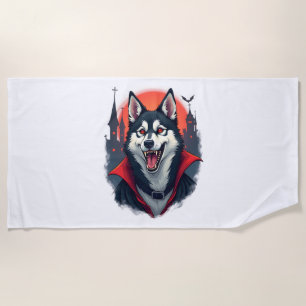 Werewolf Beagle Howl Beach Towel