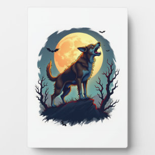 Werewolf Beagle Howl Plaque