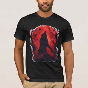 Werewolf Blood Moon Gothic Halloween T-Shirt