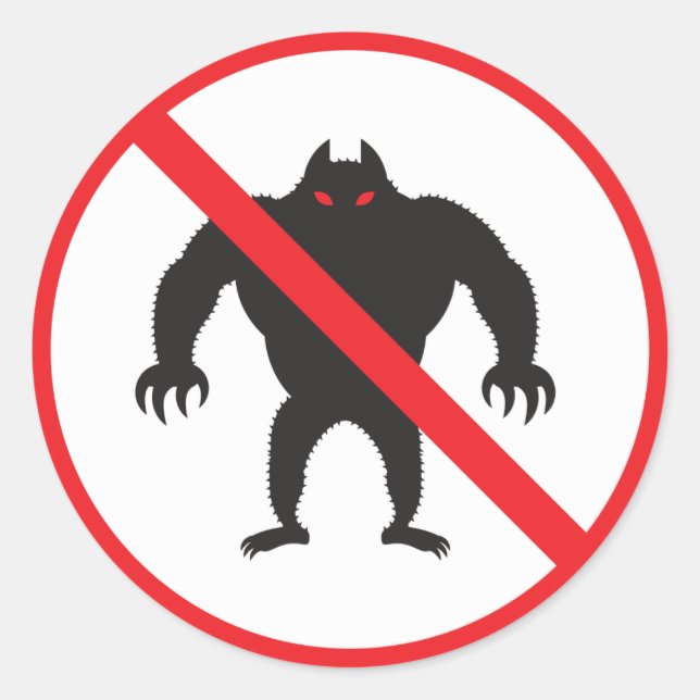 Werewolf Classic Round Sticker (Front)