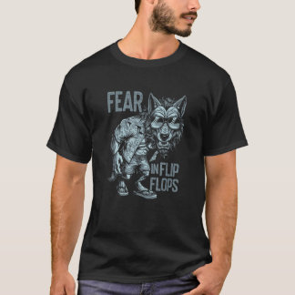 Werewolf Fear In Flip Flops Summerween  T-Shirt