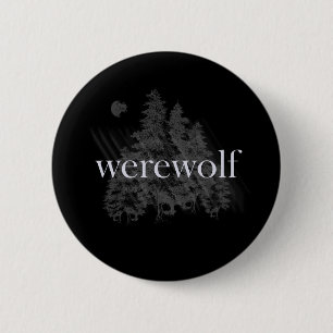 Werewolf Forest 6 Cm Round Badge