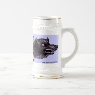 Werewolf funny beer mug