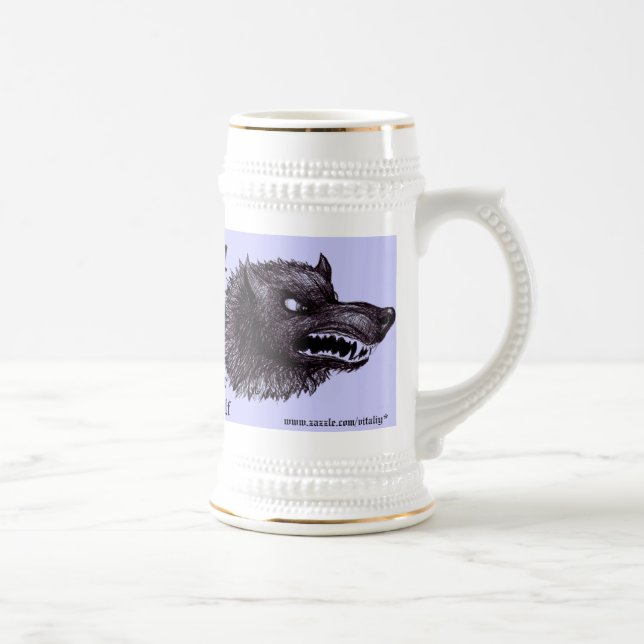 Werewolf funny beer mug (Right)