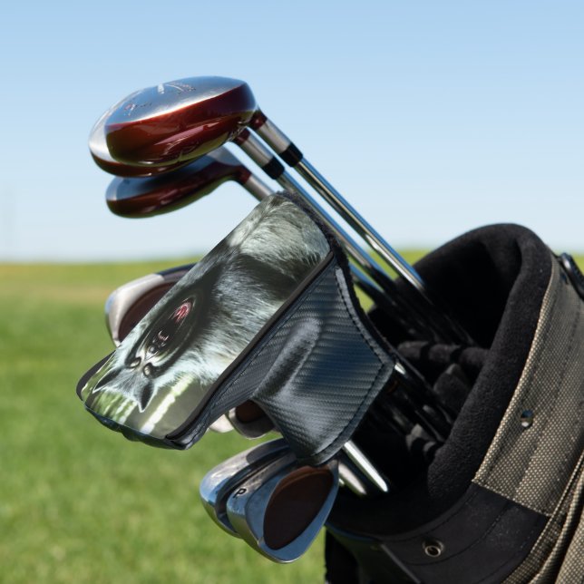Werewolf golf club putter head cover (In Situ)