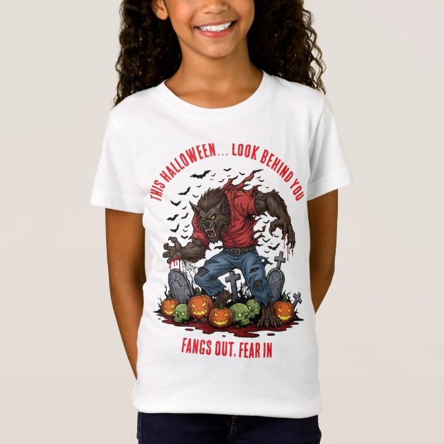 🐺 Werewolf Halloween Horror Tee 🎃 (Front)