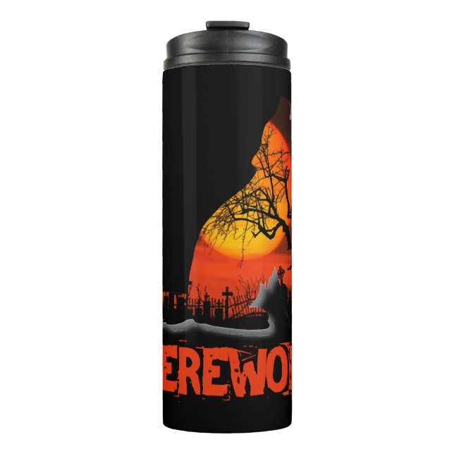 Werewolf Halloween    Thermal Tumbler (Front)