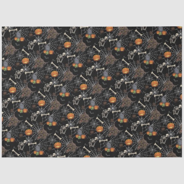 🐺 Werewolf Halloween Tissue Paper 🎃💀 (Front)