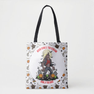 🐺 Werewolf Halloween Tote Bag 🎃💀